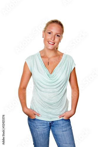 Photo: Junge, lächelnde Frau Junge, lächelnde Frau