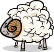 ram farm animal cartoon illustration