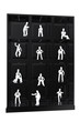 Showcase of businessmen figures