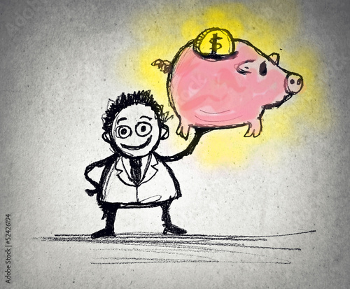 Illustration: piggy-bank piggy-bank