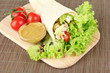 Kebab - grilled meat and vegetables,