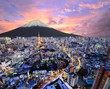 Tokyo and Fuji