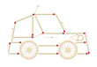 car made of matches