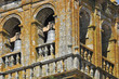 Romanic bell tower galician monastery