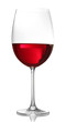 Glass of wine isolated on white