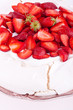 pavlova cake with strawberry