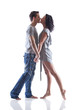 Photo: Lovely passion dance couple kissing Lovely passion dance couple kissing