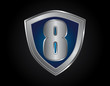 Shield number 8