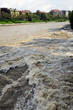 Il fiume Po in piena a Torino