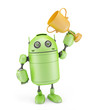 Illustration: Robot with a trophy Robot with a trophy