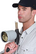 Foto: Man with blowtorch Man with blowtorch