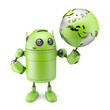 Robot inspecting a globe