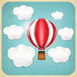 Vintage Balloon Retro card