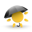 Sun and umbrella