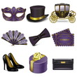 Vector masquerade icons