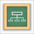 Icon of a digram on blackboard
