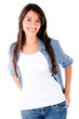 Casual woman smiling
