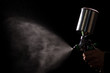 Spray gun in hand