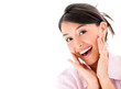 Woman looking surprised