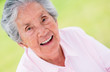 Happy elder woman