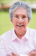 Happy retired woman
