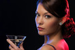woman with cocktail