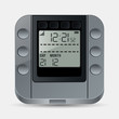 Electronic clock vector icon