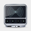Abstract wireless device vector icon