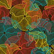 Hand drawn seamless floral pattern.