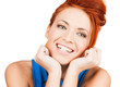happy woman dreaming