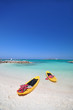kayak and the beautiful  beach