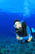 Female Scuba Diver in ocean