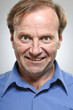 Foto: Mature Caucasian Man Insanity Portrait Mature Caucasian Man Insanity Portrait
