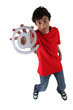 Foto: Teenage boy holding at symbol Teenage boy holding at symbol