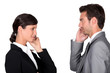 female and male businesspartners
