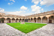 Courtyard of old University of Salamanca, Castilla y Leon, Spain
