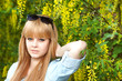 Summer blonde girl