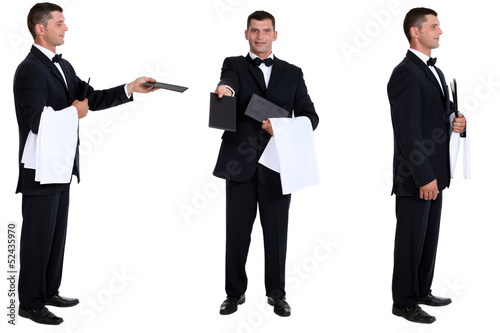 Photo: Multiple shot of waiter Multiple shot of waiter
