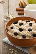 bowl of oatmeal on wood