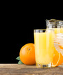 orange juice and fruit