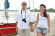 Foto: Couple on a pontoon Couple on a pontoon