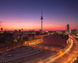 Foto: Berlin Skyline Panorama with Sunset Berlin Skyline Panorama with Sunset