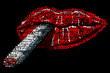Foto: bouche,lèvre,drogue,cigarette,fumer,toxique,typo,texte bouche,lèvre,drogue,cigarette,fumer,toxique,typo,texte
