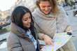 Tourist with Map in Prague