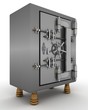 3D Render of a safe