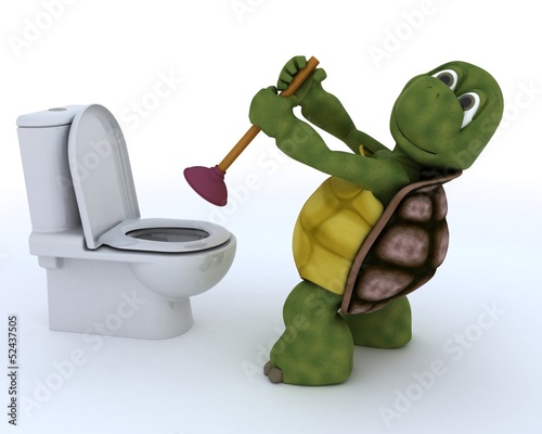 Illustration: tortoise plumbing contractor tortoise plumbing contractor