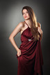 Portrait of elegant fashion model