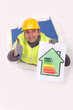 Man with energy rating