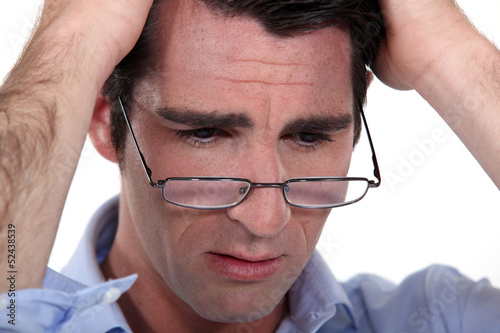 Photo: Businessman has lost everything Businessman has lost everything