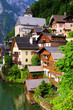 Photo: Traditional wooden houses of the Austrian village of Hallstatt Traditional wooden houses of the Austrian village of Hallstatt